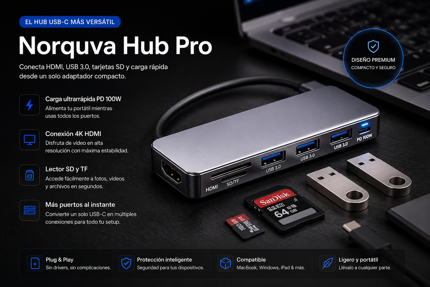 Norquva Hub Pro USB-C